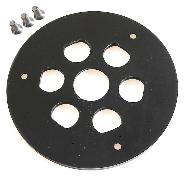 Big Horn Router Sub Base with 1-1/8 Inch Standard Center Hole (5-3/4 Inch Dia) Replaces Porter Cable 42186 14103 - main